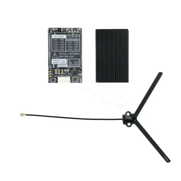 Original Rushfpv 1.2/1.3ghz 1600mw 1.6w Vtx for Rc Long Range Airplane Drone Audio Video 25mw/1600mw 9ch Module 7-36v